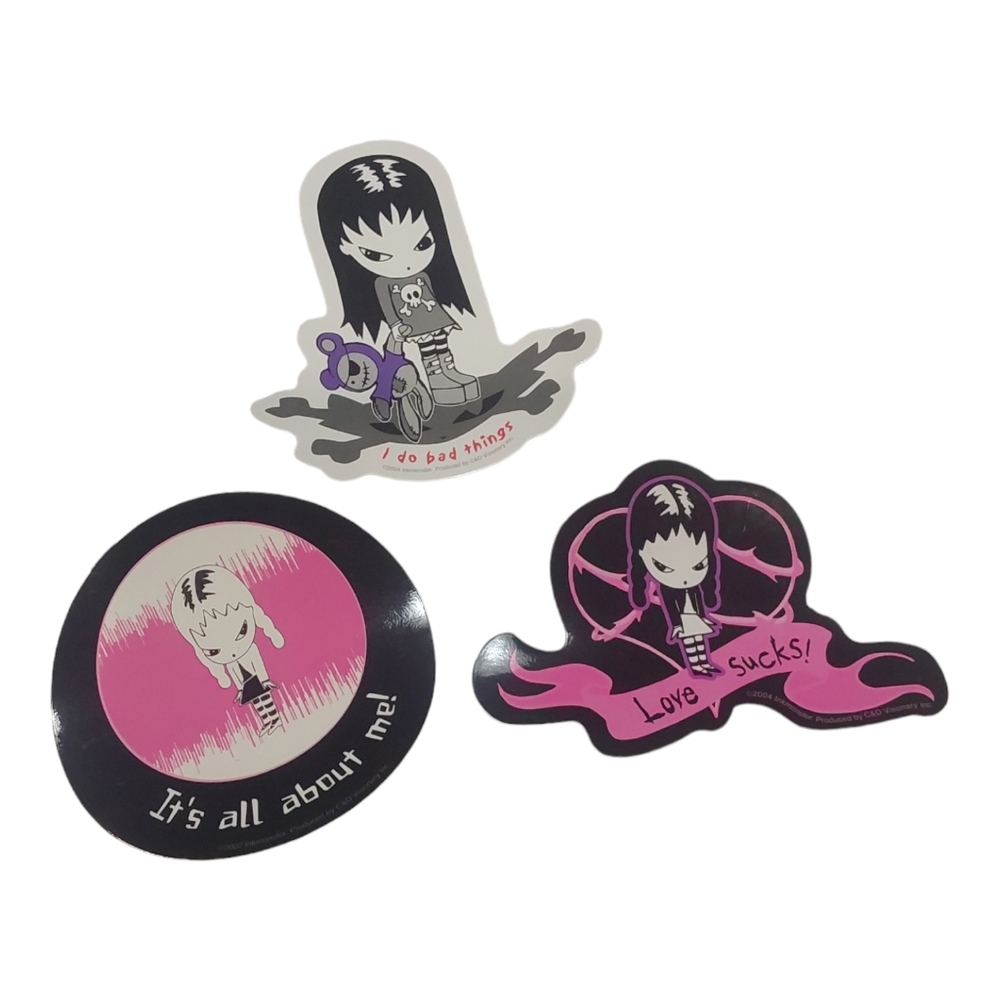 3 Emily Strange Stickers New